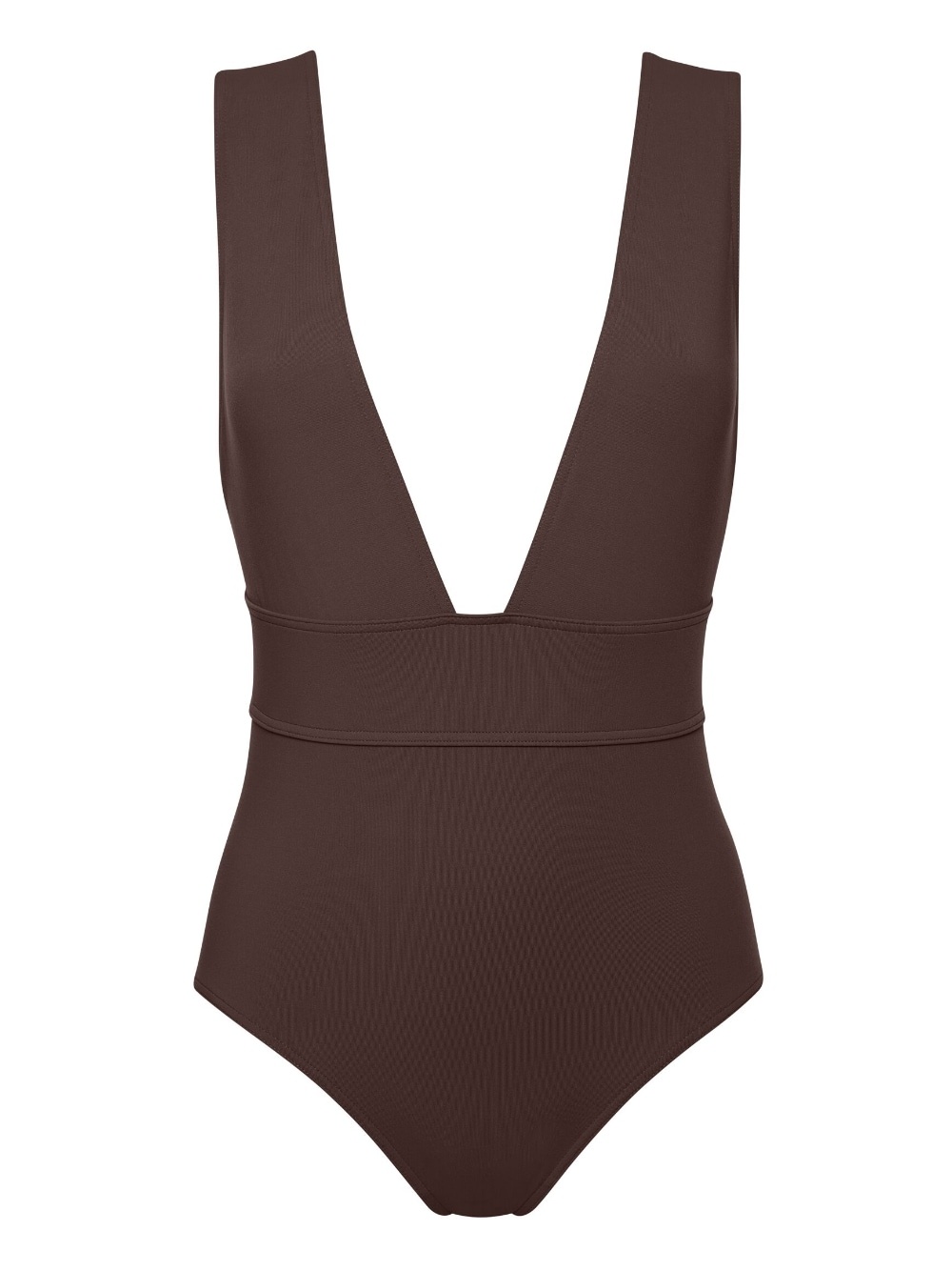 Pigment plunge-neck swimsuit - 1