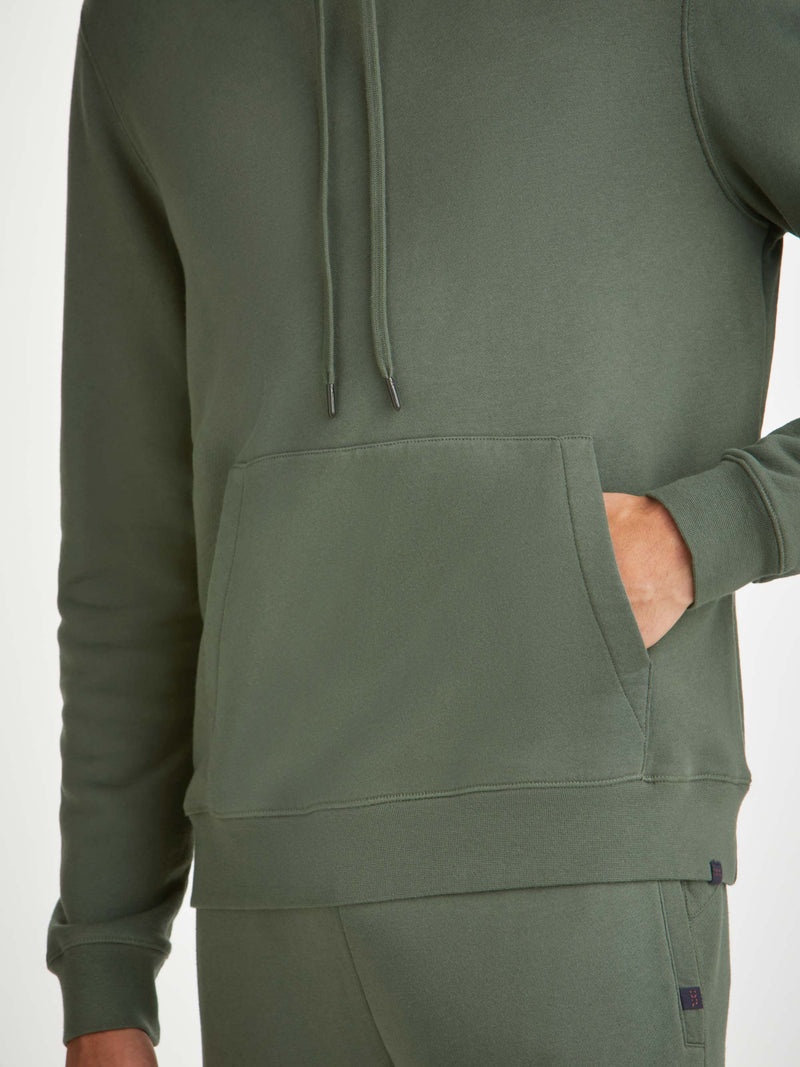 Men's Pullover Hoodie Quinn Cotton Modal Soft Green - 7