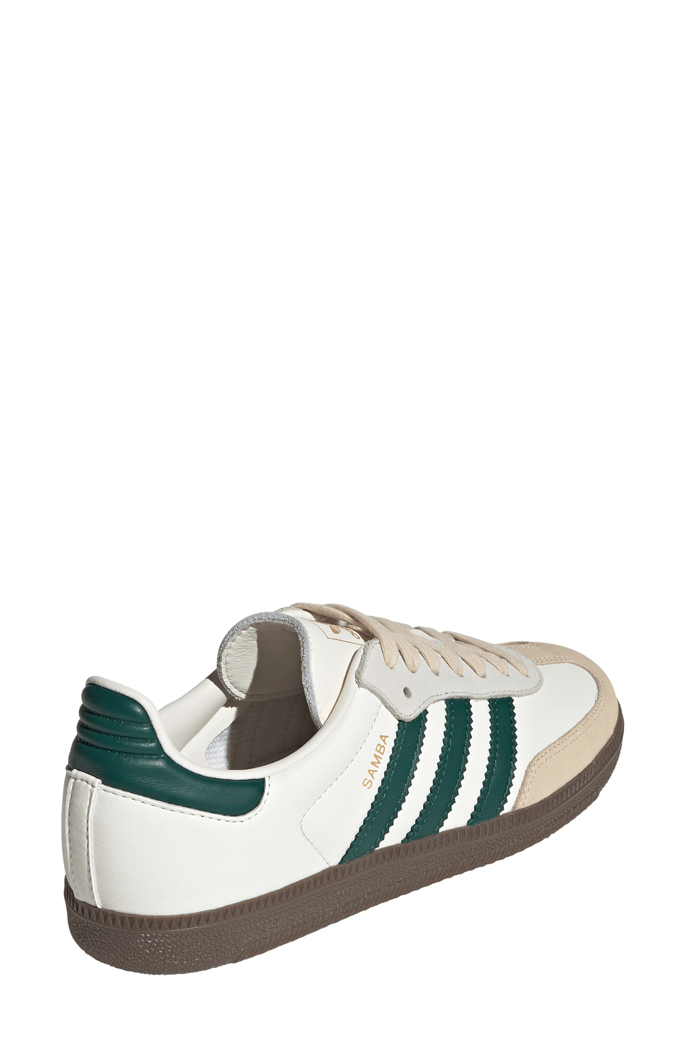 adidas Gender Inclusive Samba OG Sneaker in Off White/Green at Nordstrom - 2
