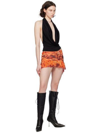 MISBHV Orange Balletcore Miniskirt outlook