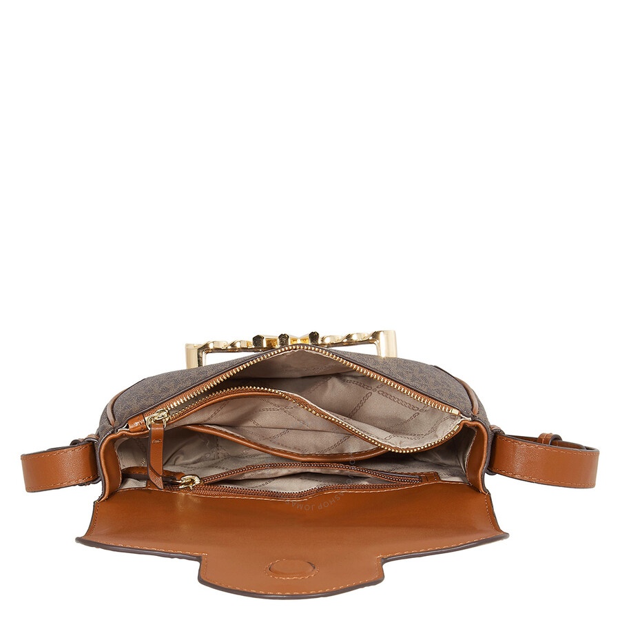 Michael Kors - Michael Kors Ladies Hally Medium Presbyopia Envelope Bag - Chestnut - 6