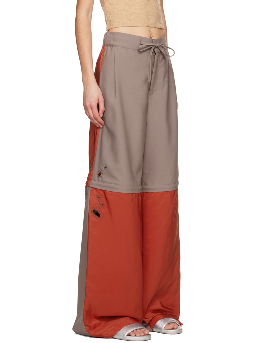 Red & Purple Convertible Lounge Pants - 2