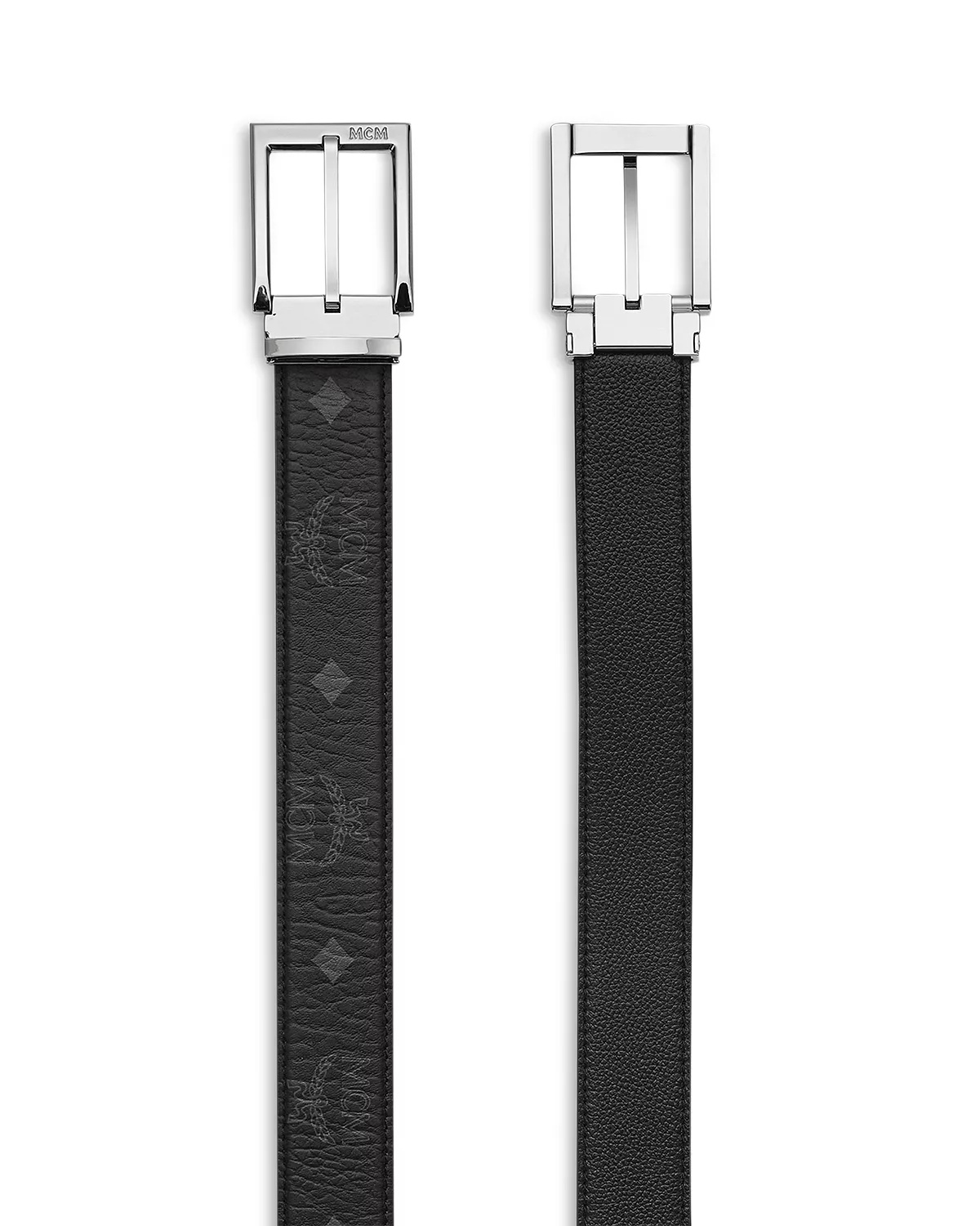 Men's Aren Reversible Visetos and Leather Belt - 2