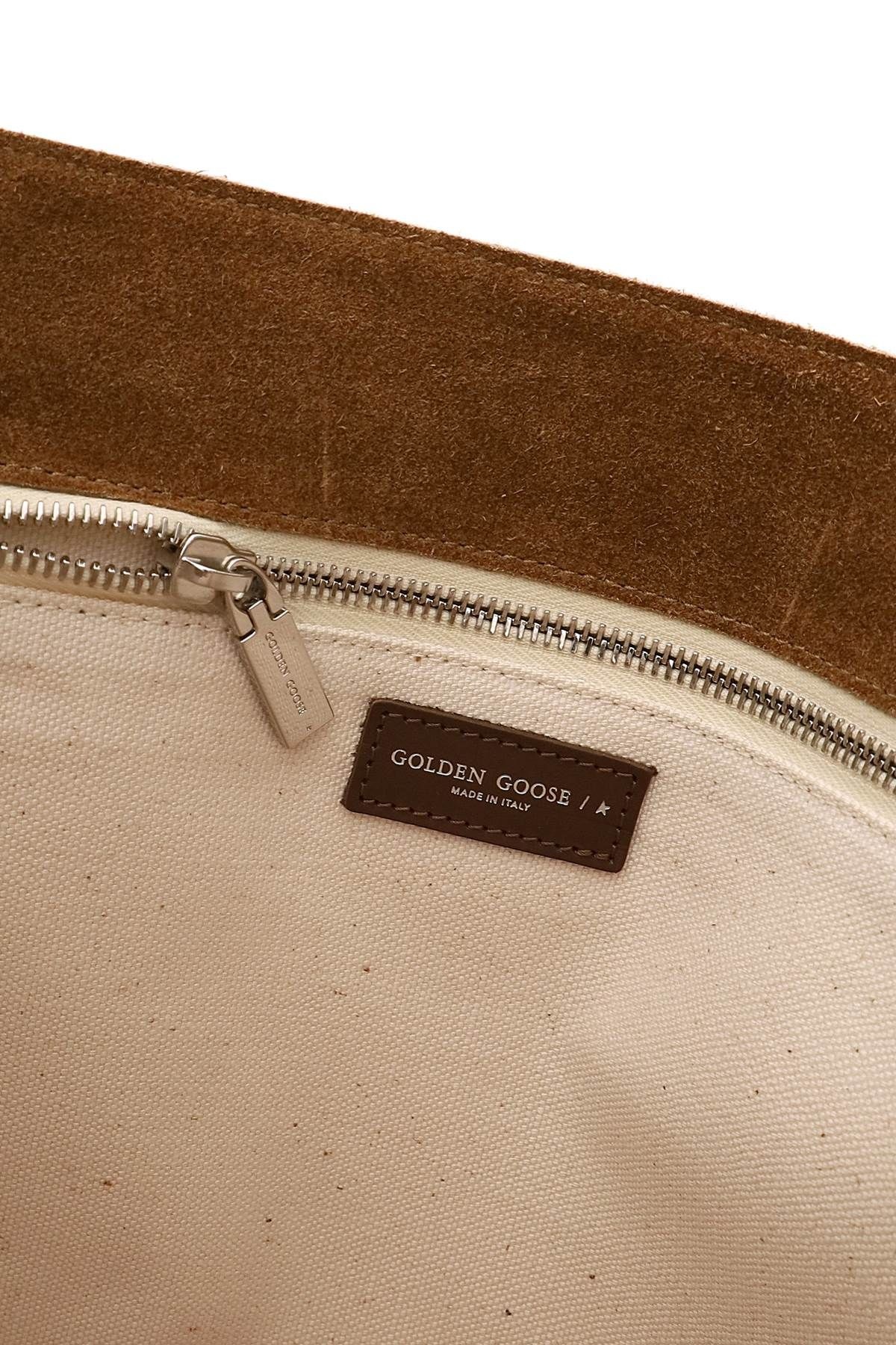 CALIFORNIA NORTH-SOUTH BAG WITH SHEARLING DETAIL - 5