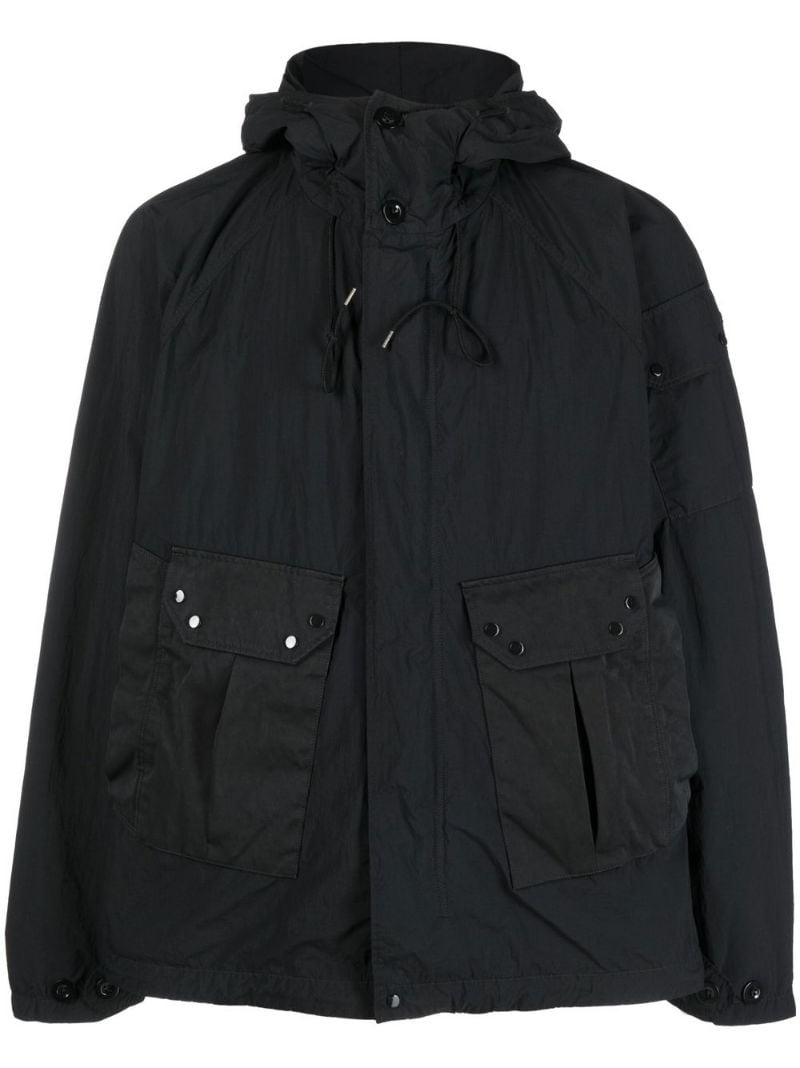 cargo-pocket hooded jacket - 1