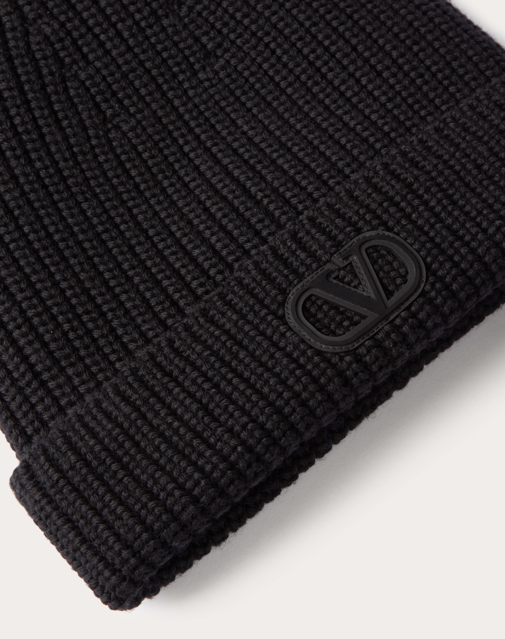 VLOGO SIGNATURE WOOL BEANIE - 2