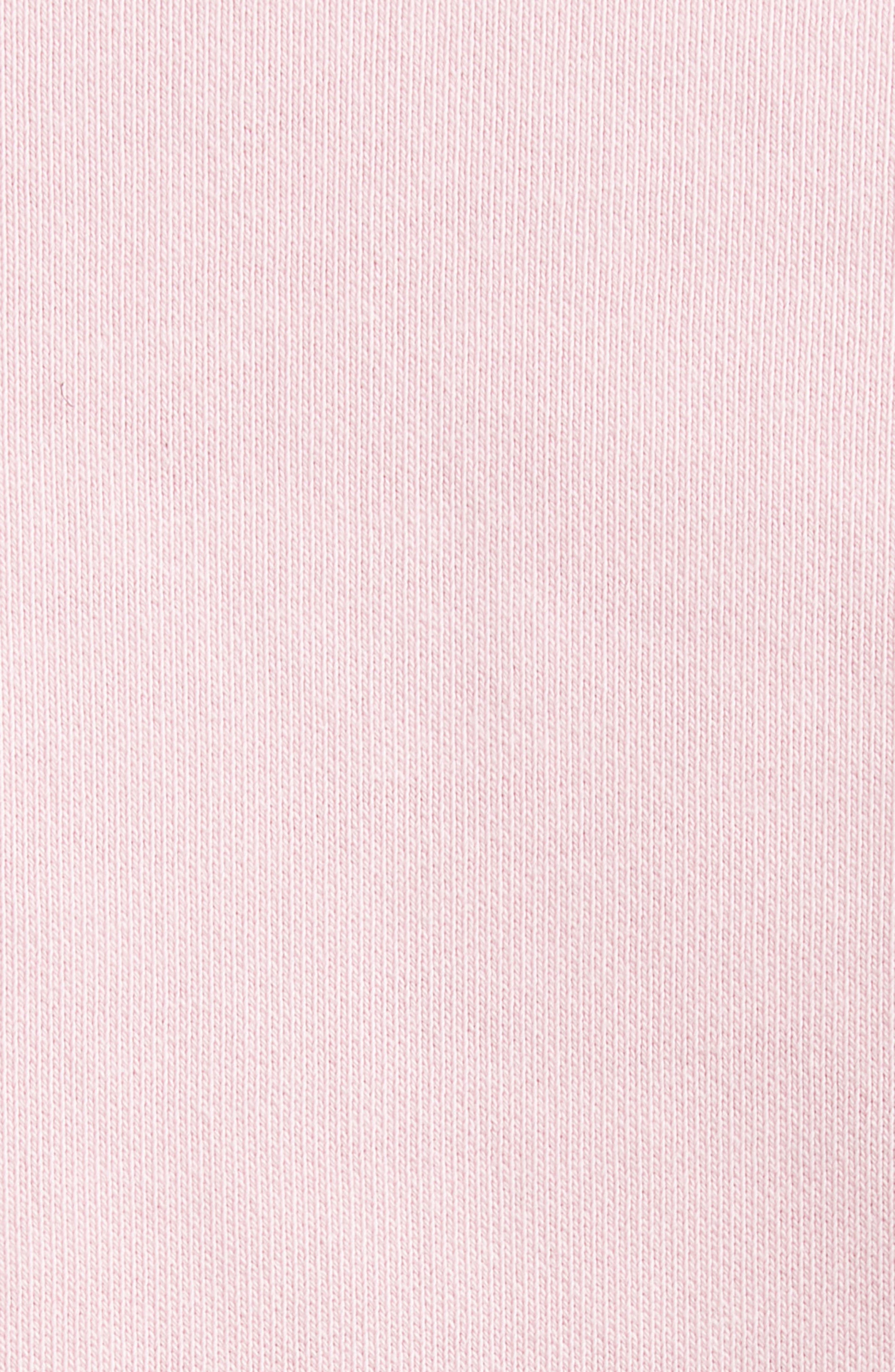 Balmain Crop Logo Graphic Sweatshirt in Pink Mini Check at Nordstrom - 6