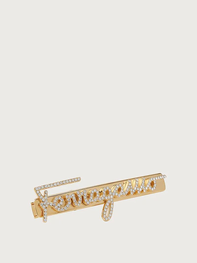 FERRAGAMO FANTASIA HAIRCLIP WITH CRYSTAL LOGO outlook