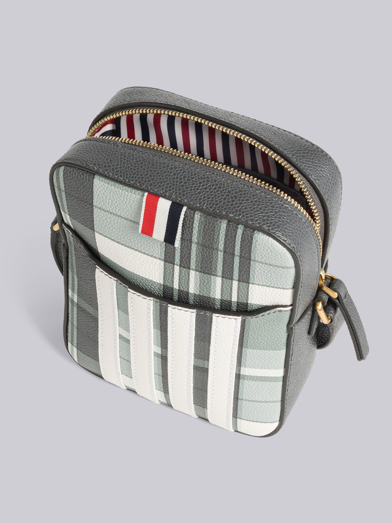 PEBBLE GRAIN LEATHER MADRAS 4-BAR VERTICAL CAMERA BAG 5