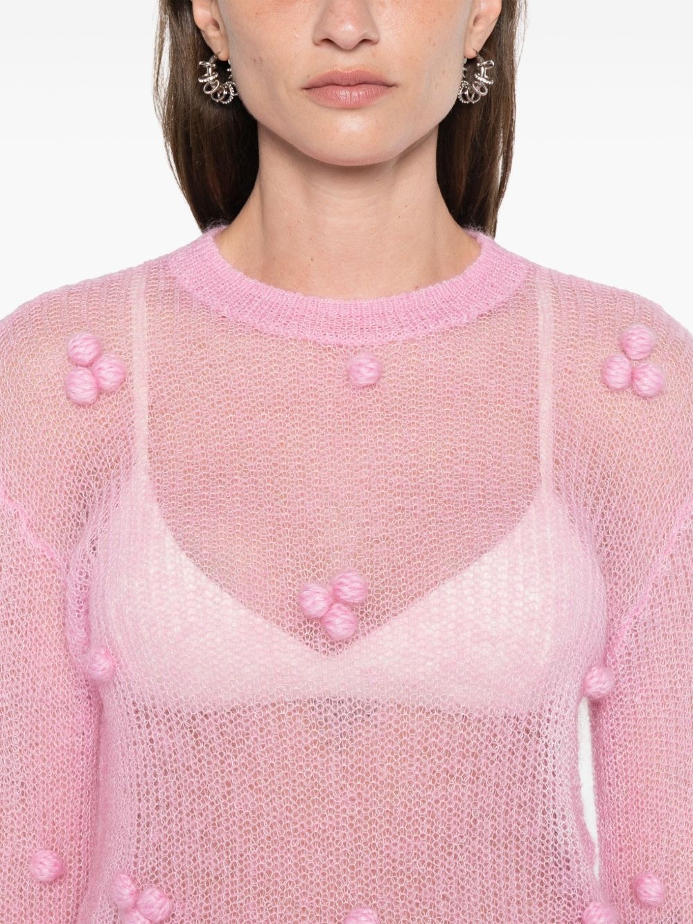 appliqué-detail sweater - 5