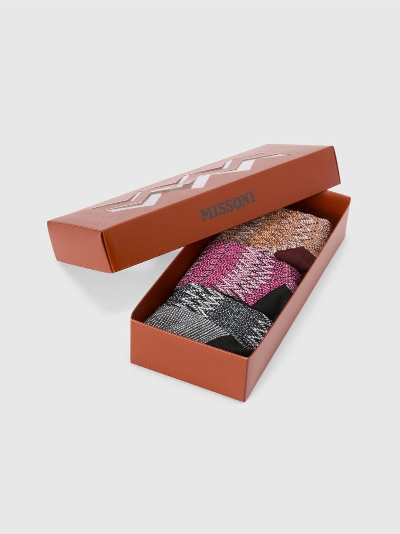 Missoni Set of 3 zig zag socks outlook