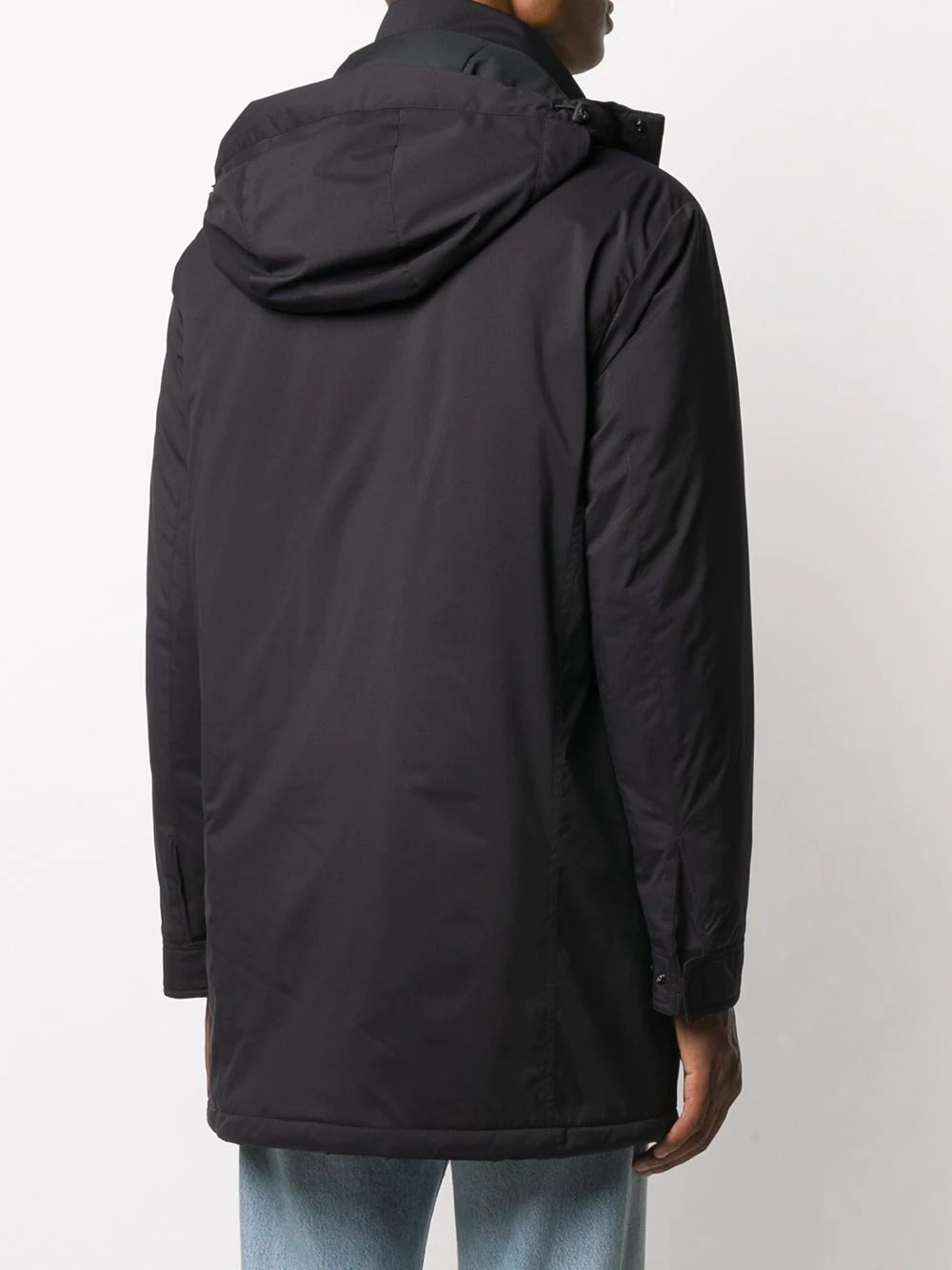 zip-up hood raincoat - 4