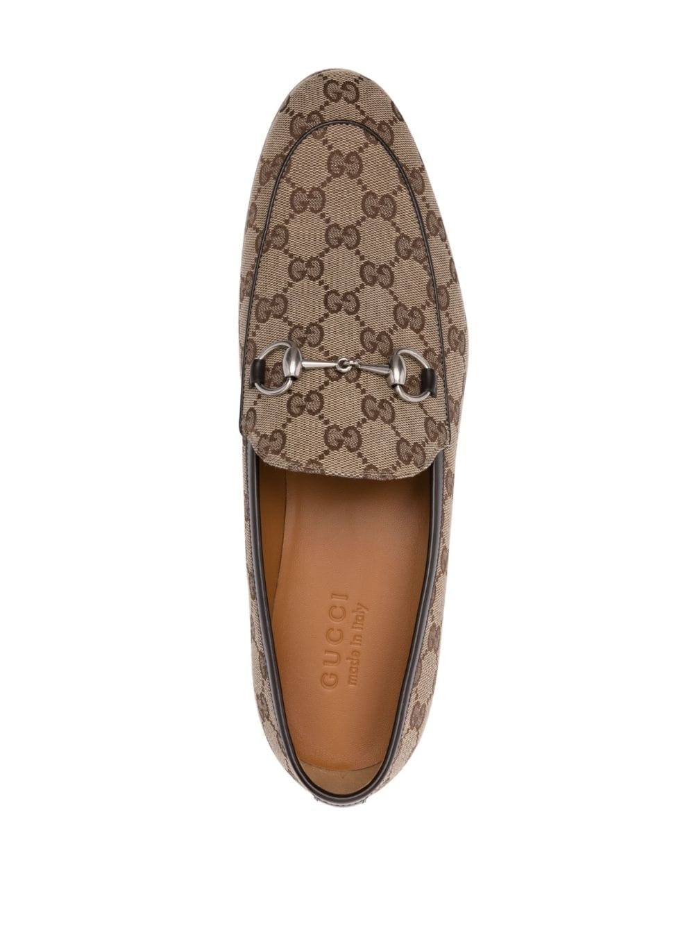 Horsebit-detailed GG-canvas loafers - 4