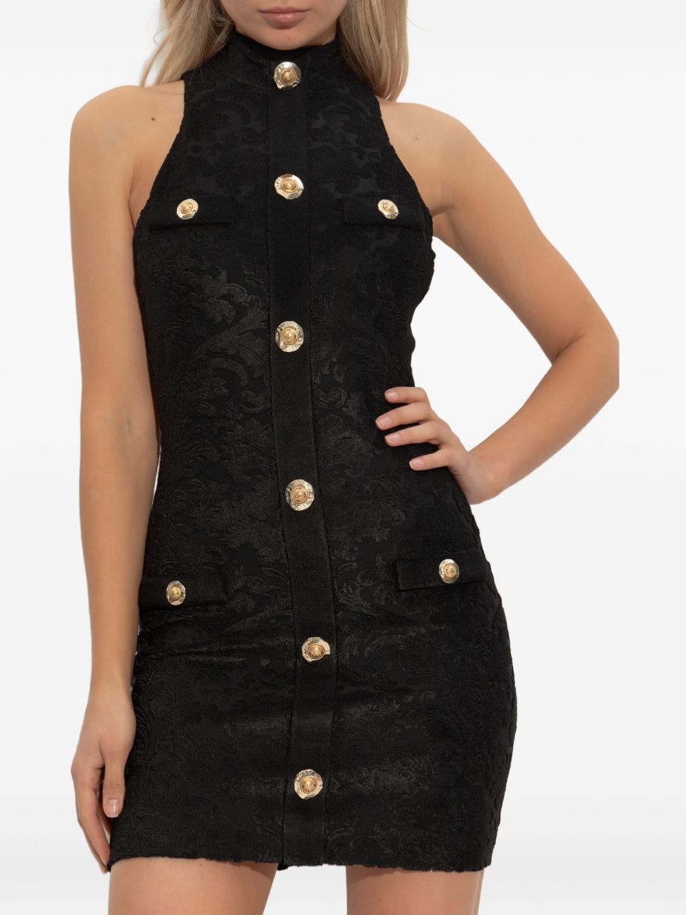 Baroque Bouclette mini dress - 3