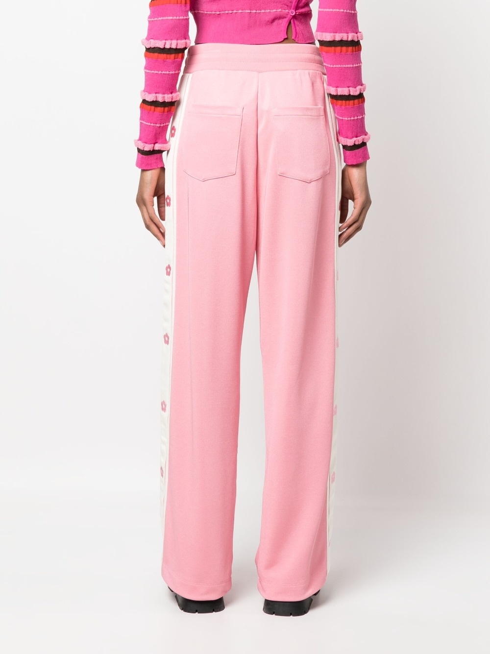 side-stripe track pants - 4
