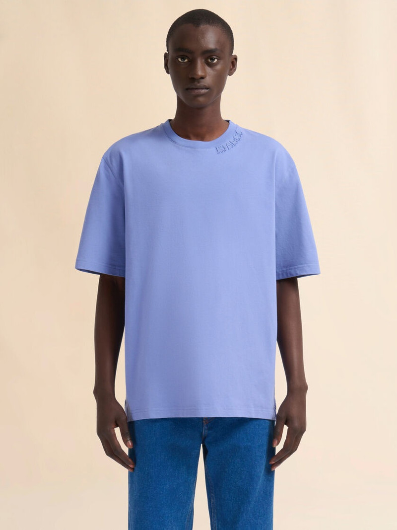 Marni INDIGO ORGANIC COTTON OVERSIZED T-SHIRT WITH MARNI PATCHES outlook