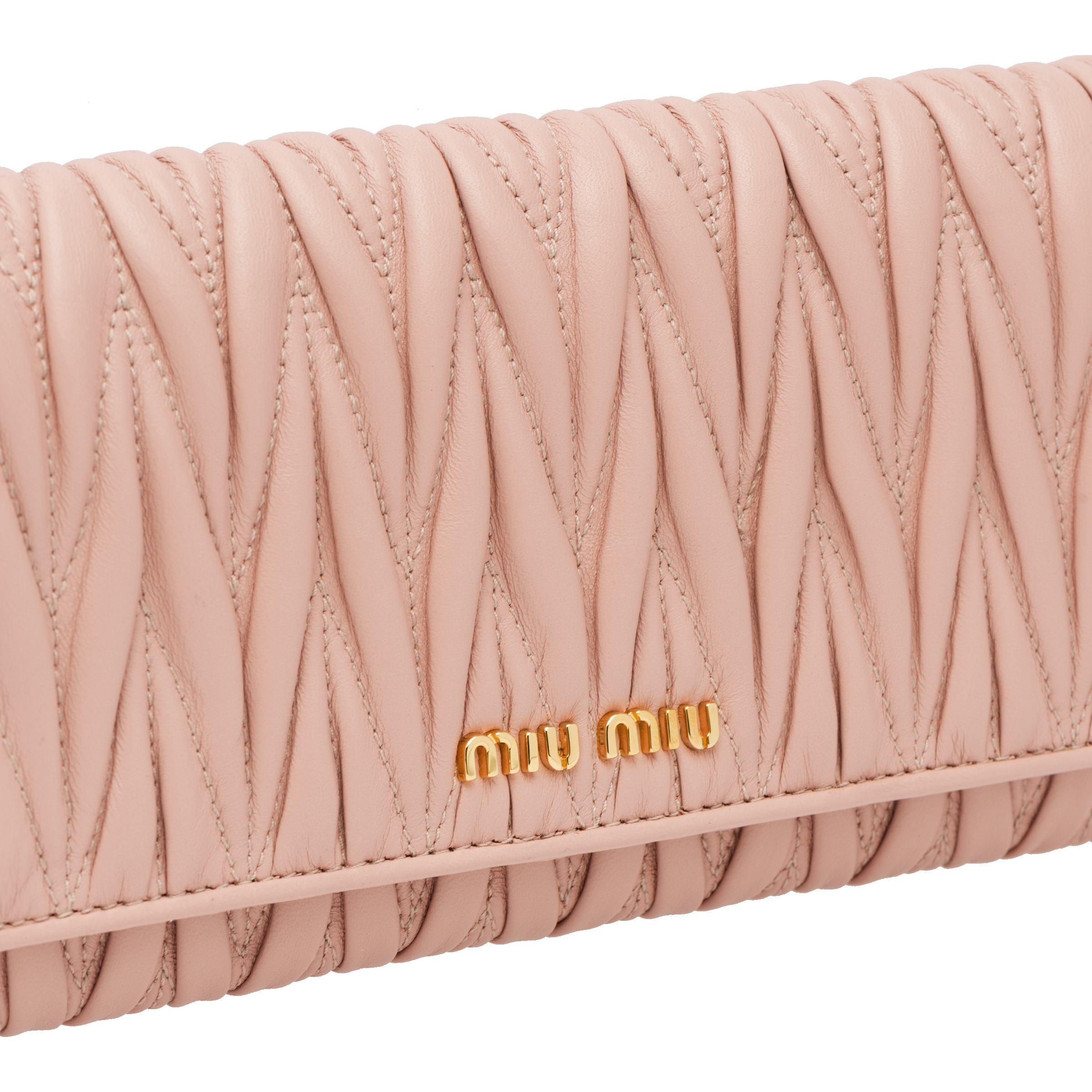 Large matelassé nappa leather wallet - 2