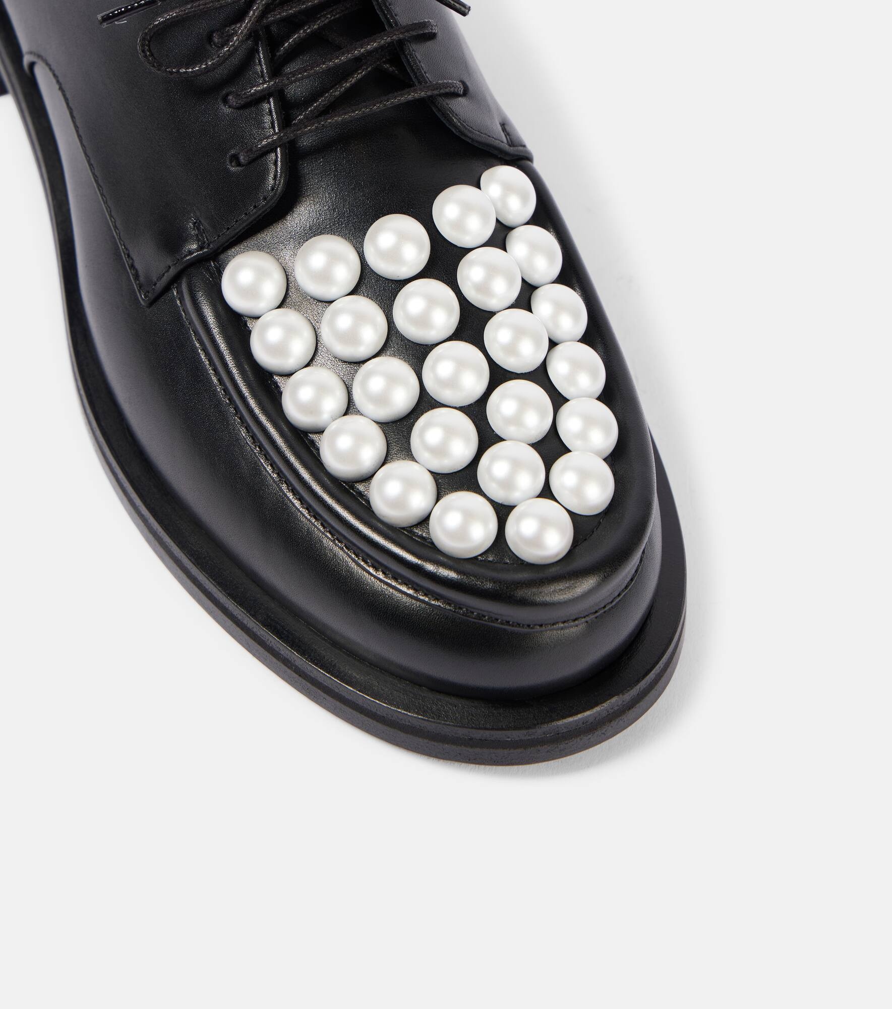 Sirene embellished leather loafers - 5