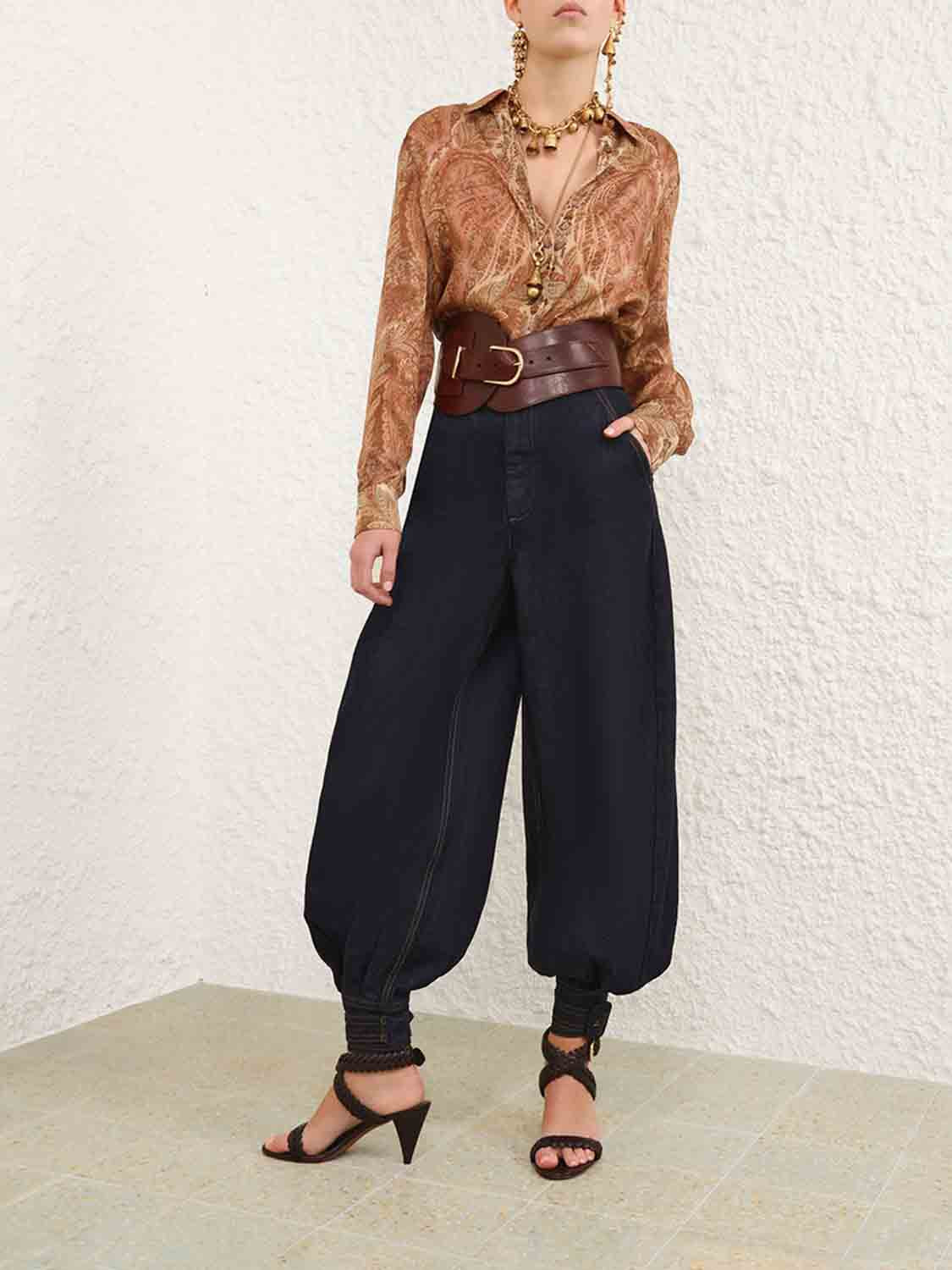 SILK PAISLEY BLOUSE - 2