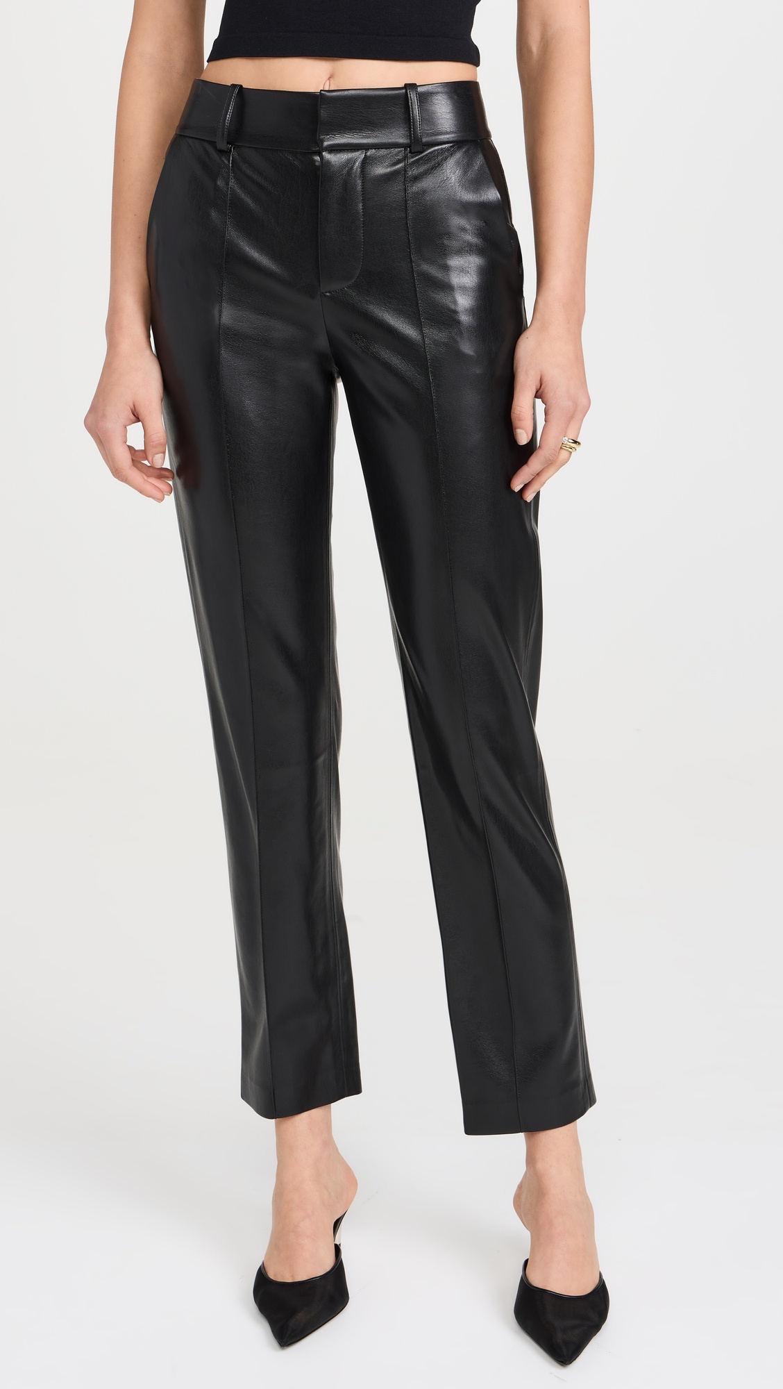 Alice Olivia Ming Vegan Ankle Pants shopbop REVERSIBLE