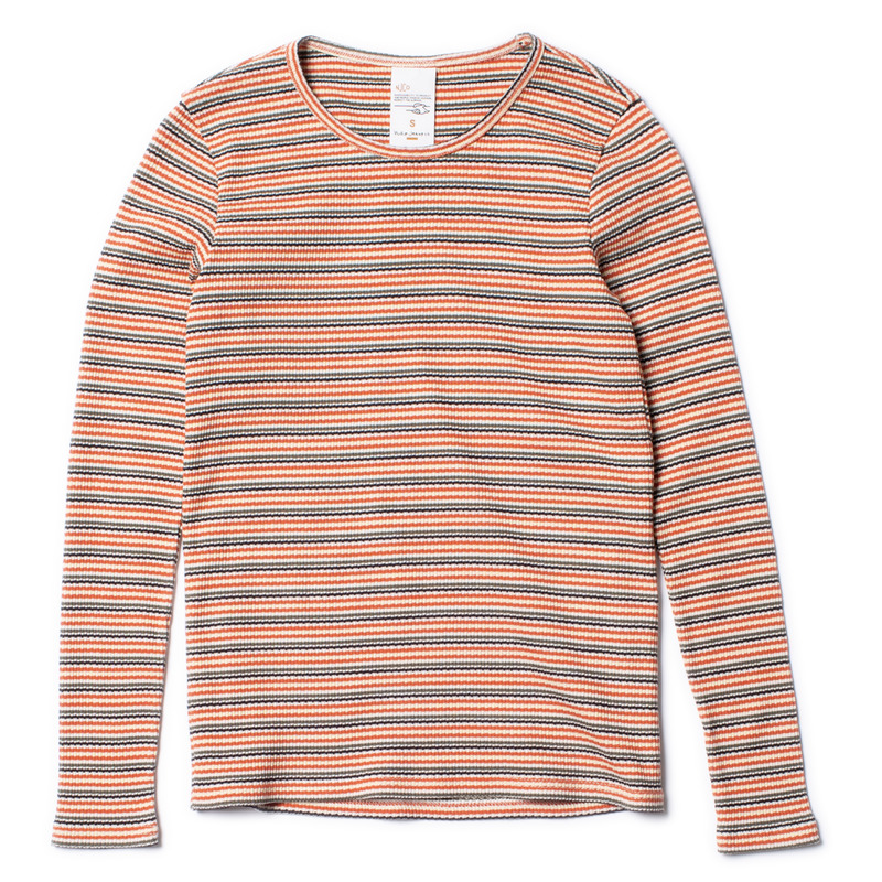 Jessy Striped Rib LS T-Shirt Multi - 7