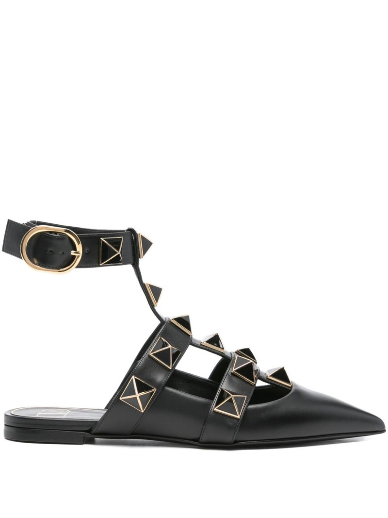 Roman Stud pointed-toe ballerina flats 1