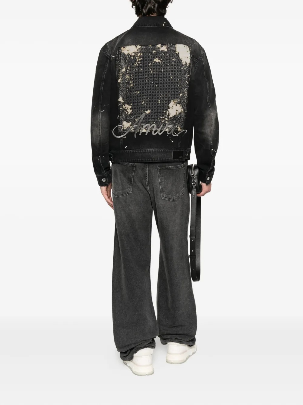 AMIRI - Men Bleach Bandana OS Denim Jacket - 3