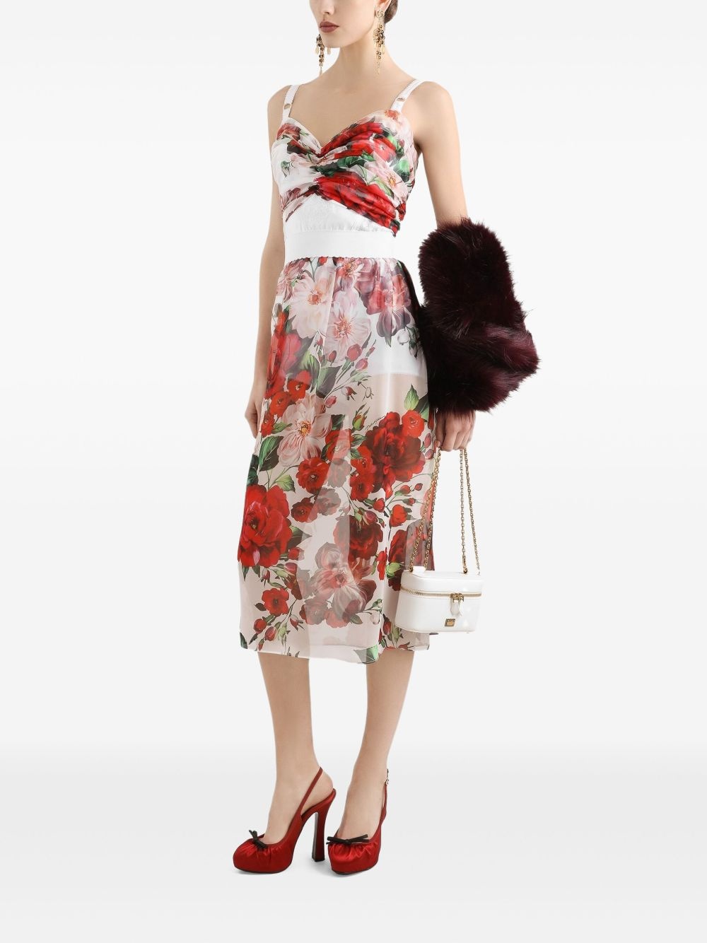 floral-print midi skirt - 2
