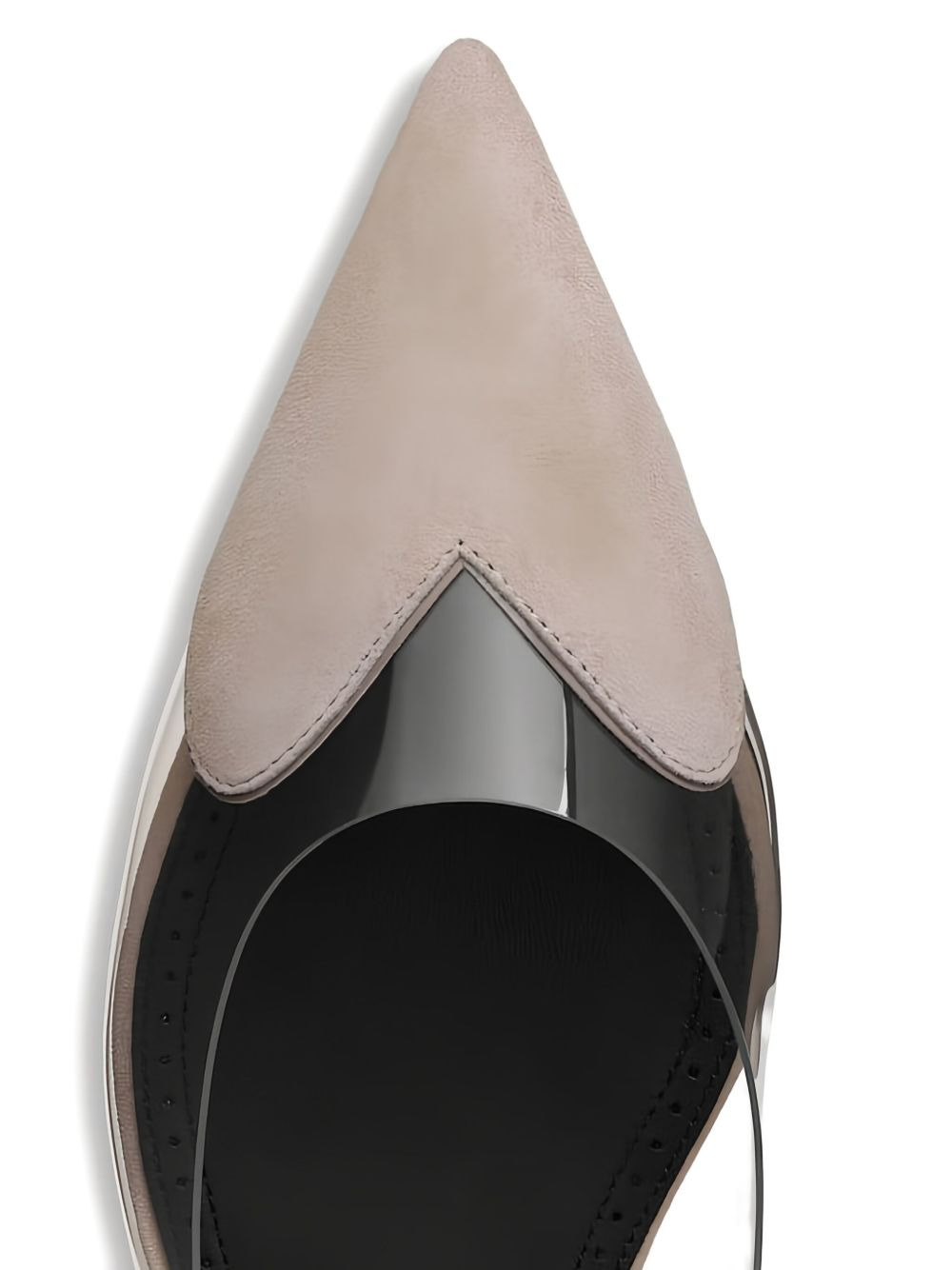 slingback suede ballet flats - 4