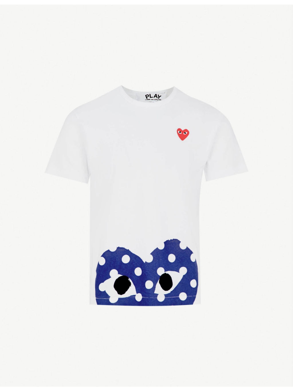 Polka-dot logo-print cotton-jersey T-shirt - 1