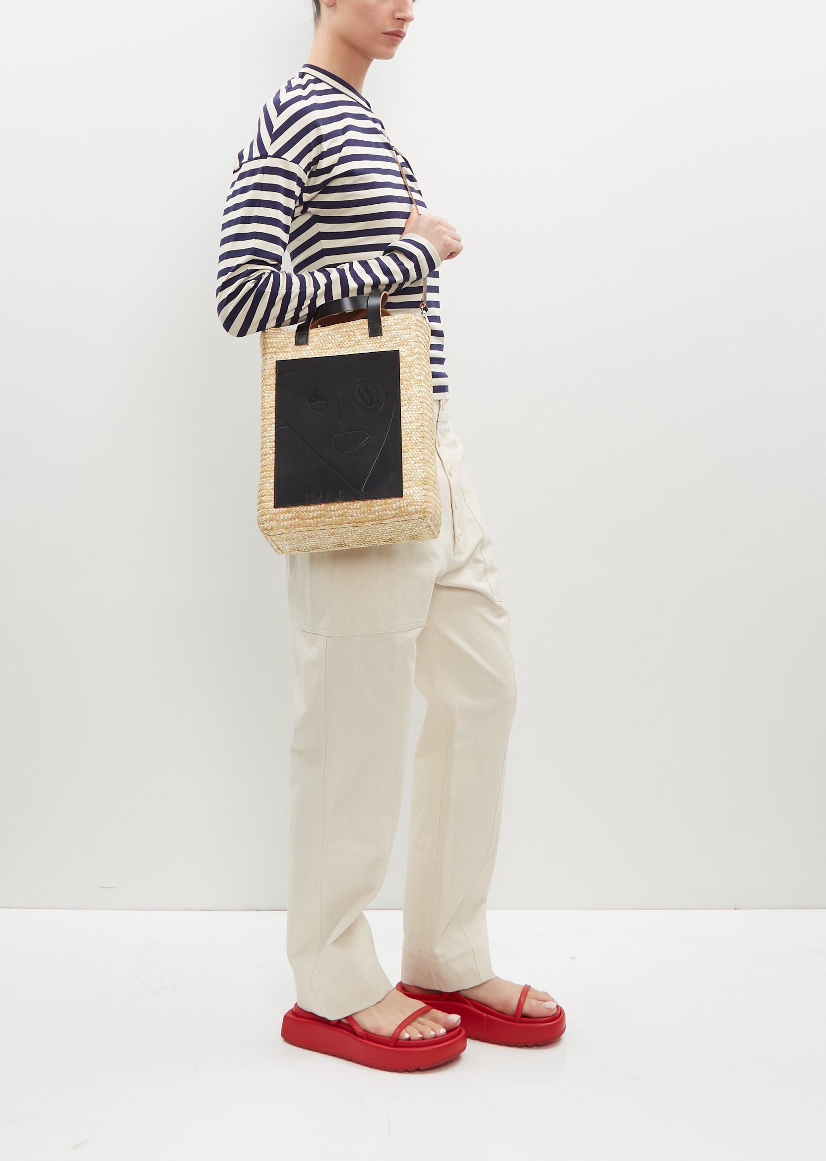 Straw Medium Shopper - 2