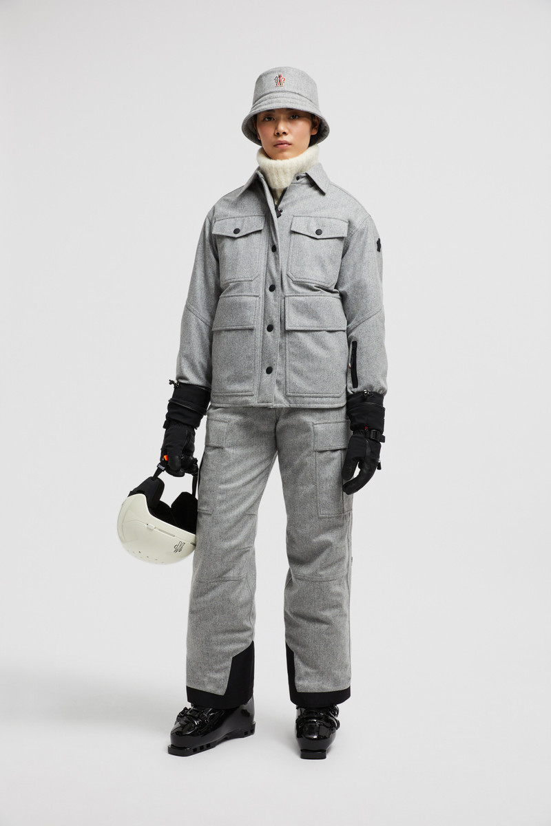 Moncler Grenoble Huez Technical Wool Hooded Shirt Jacket outlook