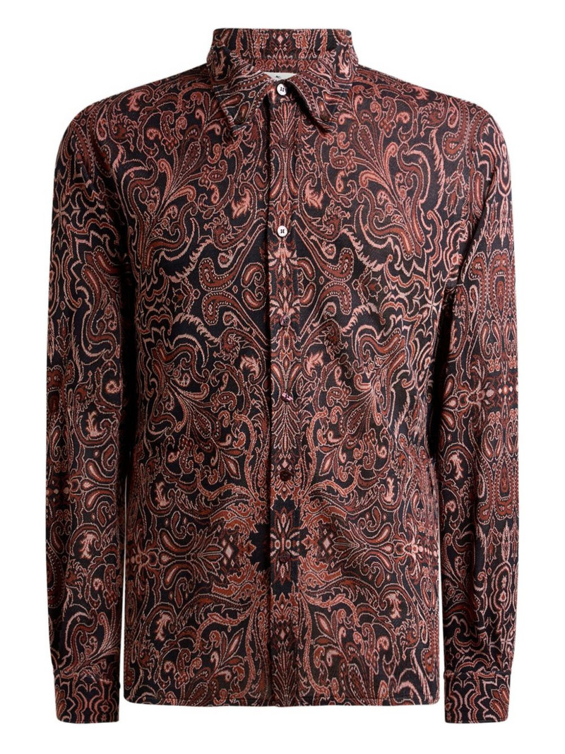 paisley-jacquard shirt 1