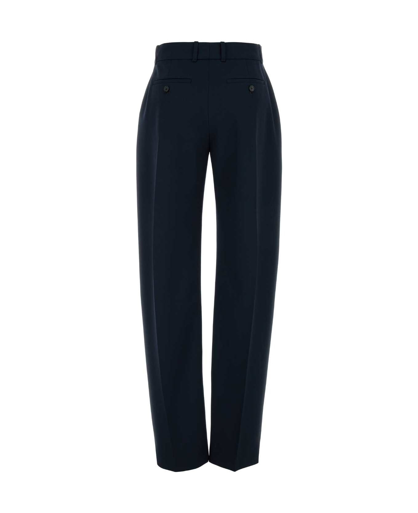 Navy Blue Wool Pant - 2