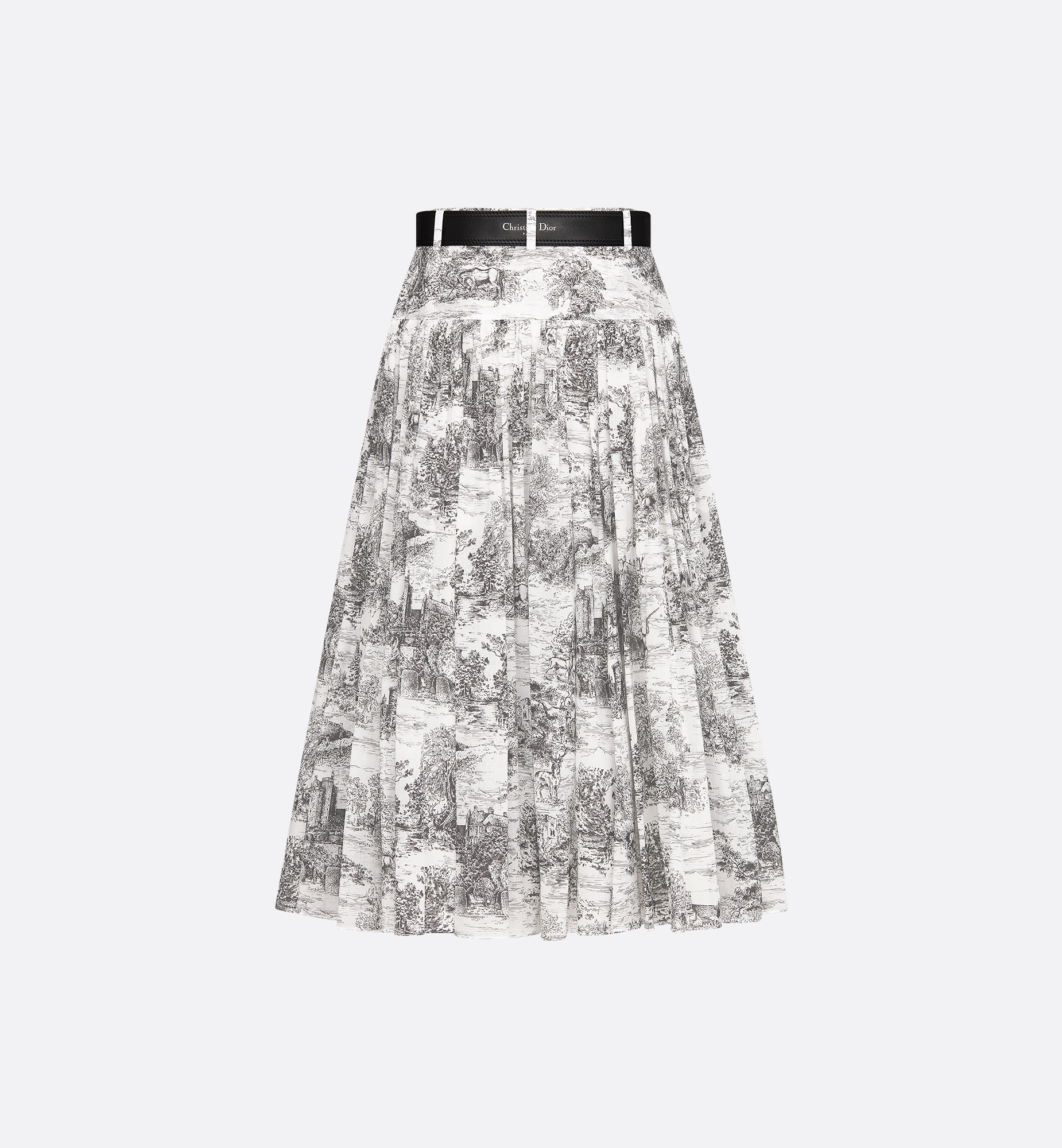 Mid-Length Belted Skirt - 2