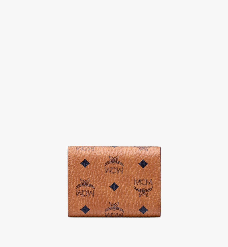 MCM Tracy Trifold Wallet in Visetos outlook