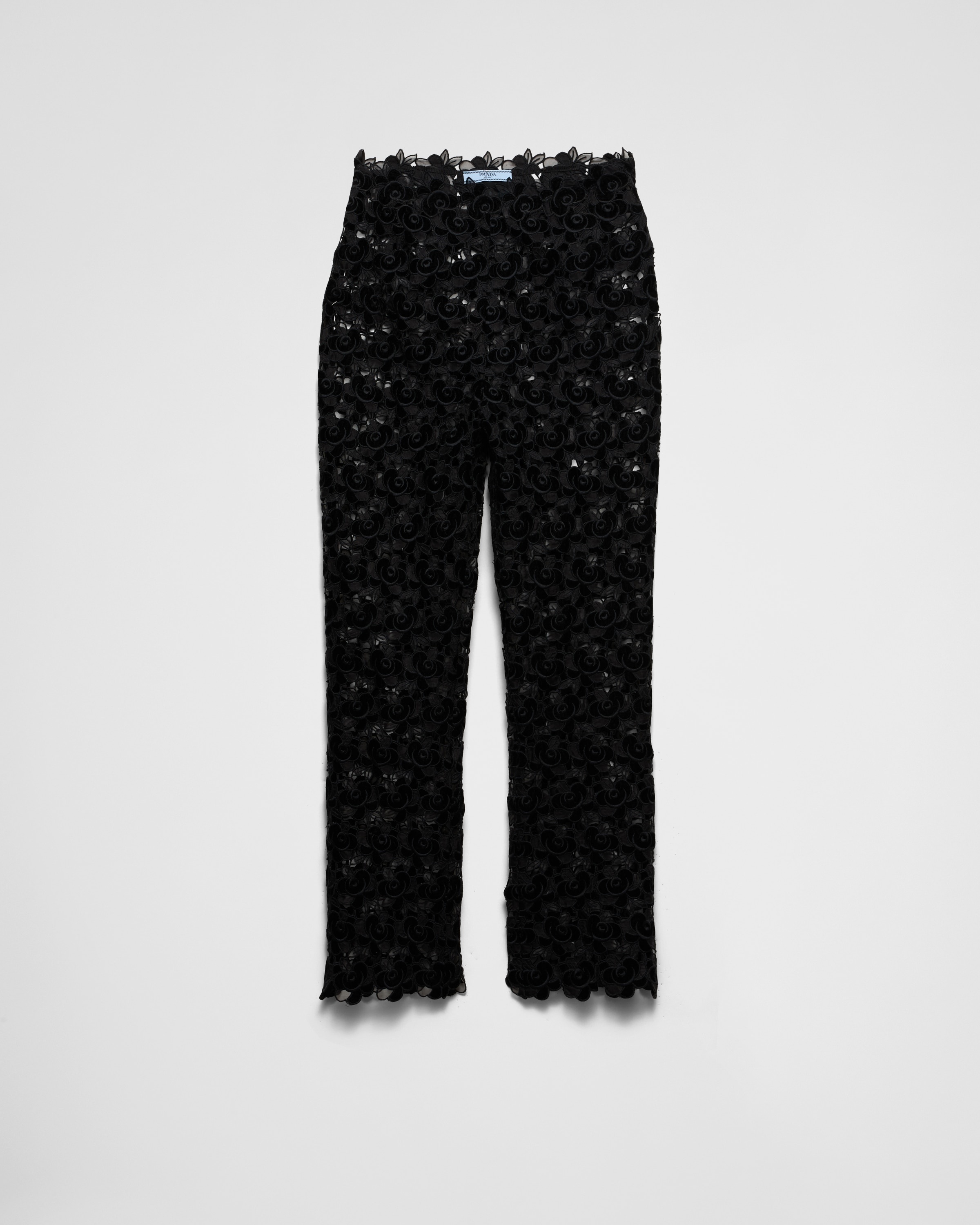 Guipure lace trousers - 1