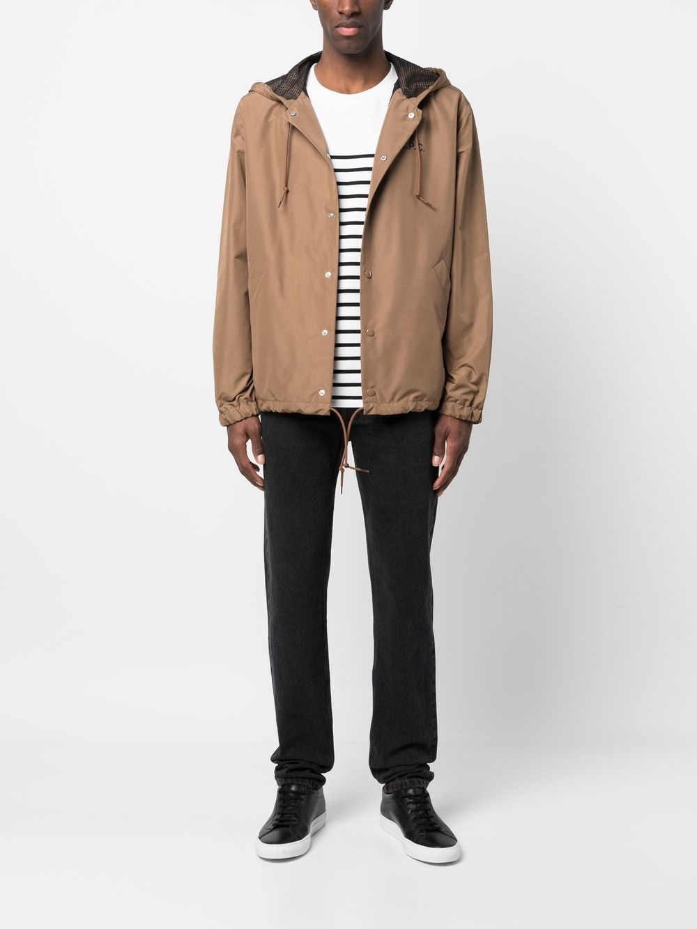contrast-stitch straight-leg jeans - 2