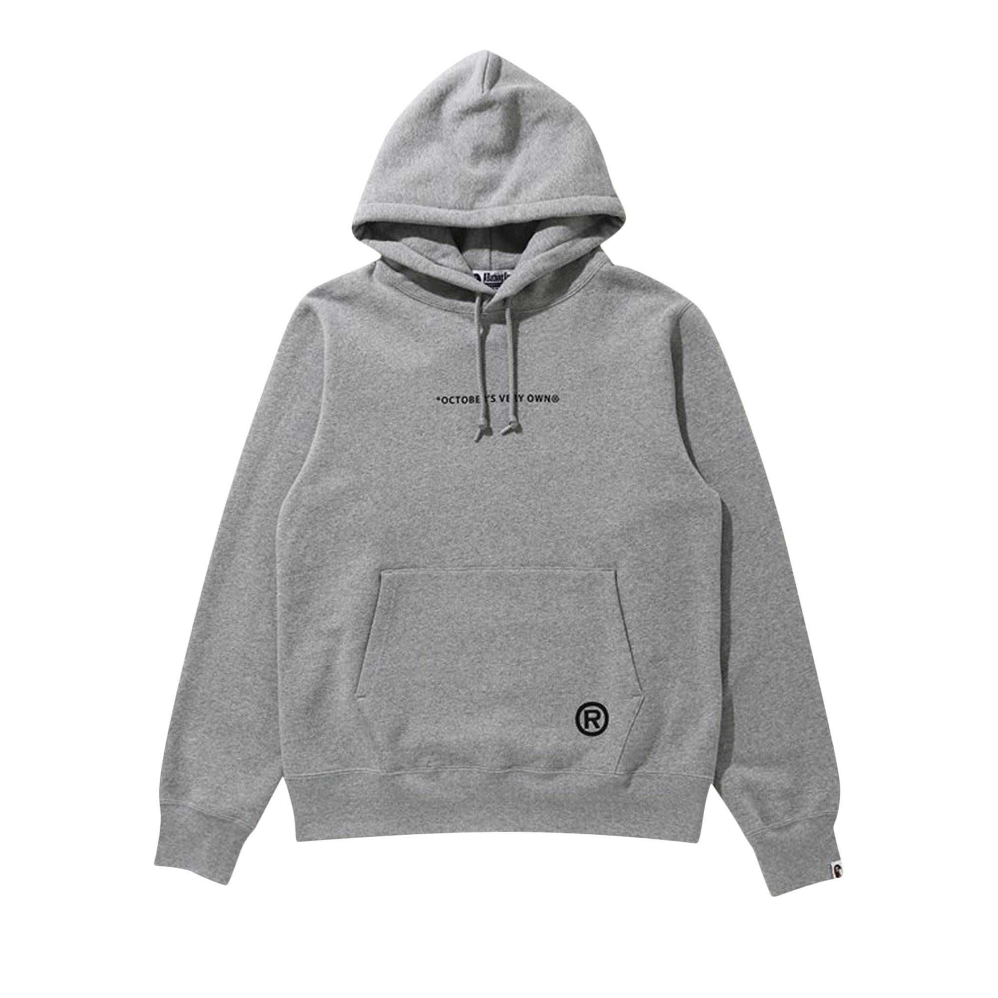 BAPE x OVO Pullover Hoodie 'Gray' - 1