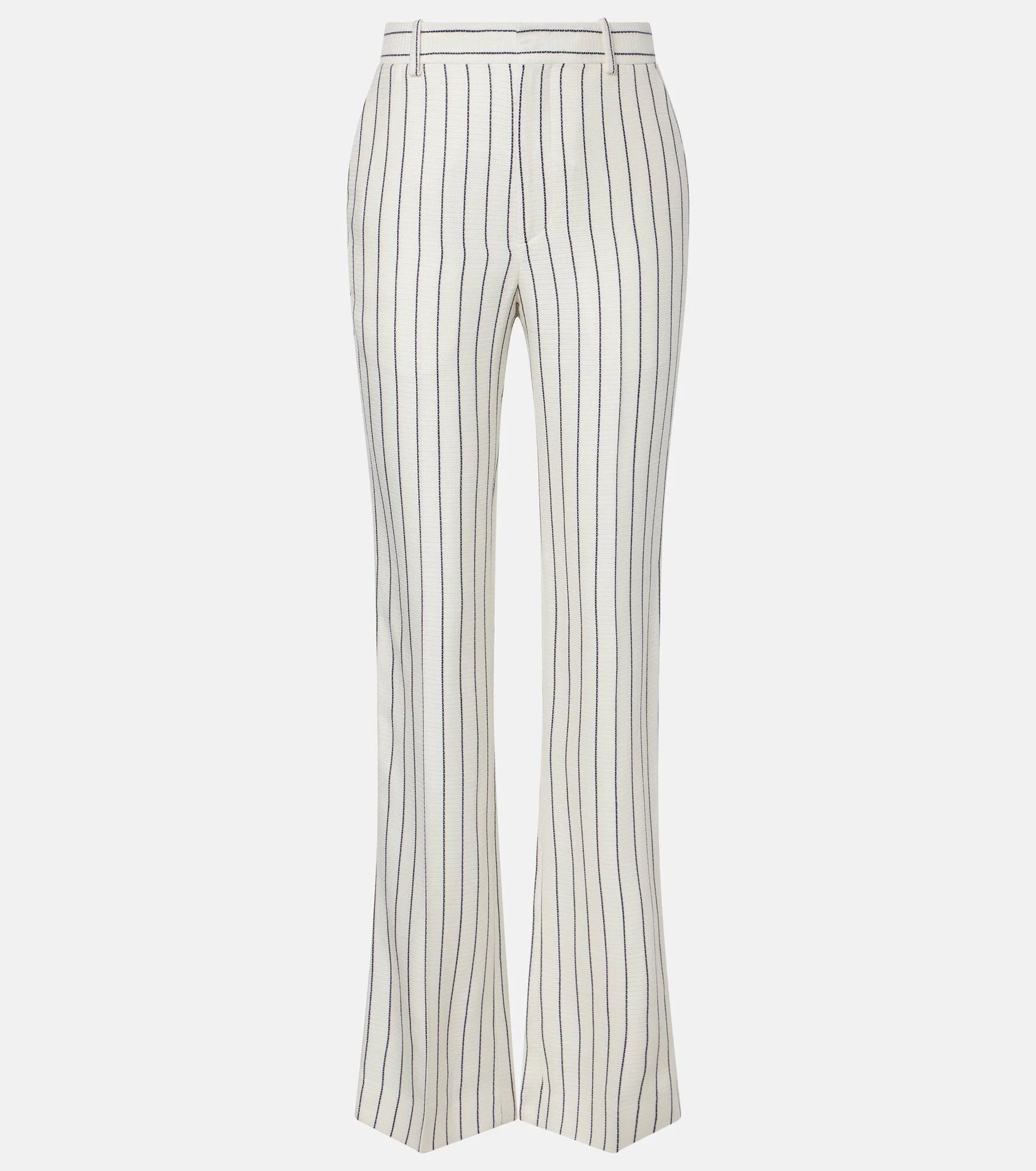 Pinstripe straight pants - 1