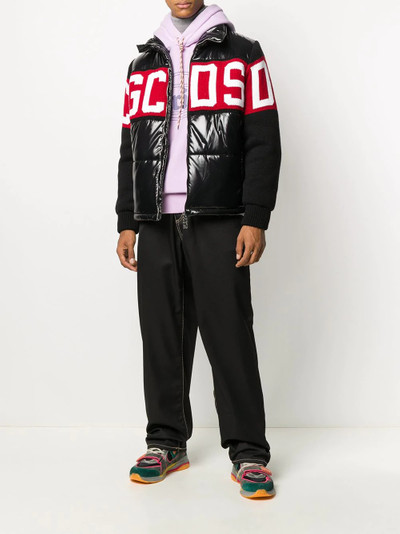 GCDS logo puffer jacket outlook