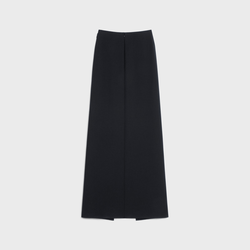 CELINE LONG SKIRT WITH SLIT IN WOOL outlook