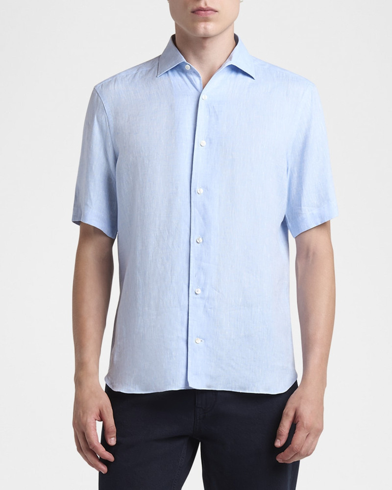 ZEGNA Men's Oasi Lino Sport Shirt outlook