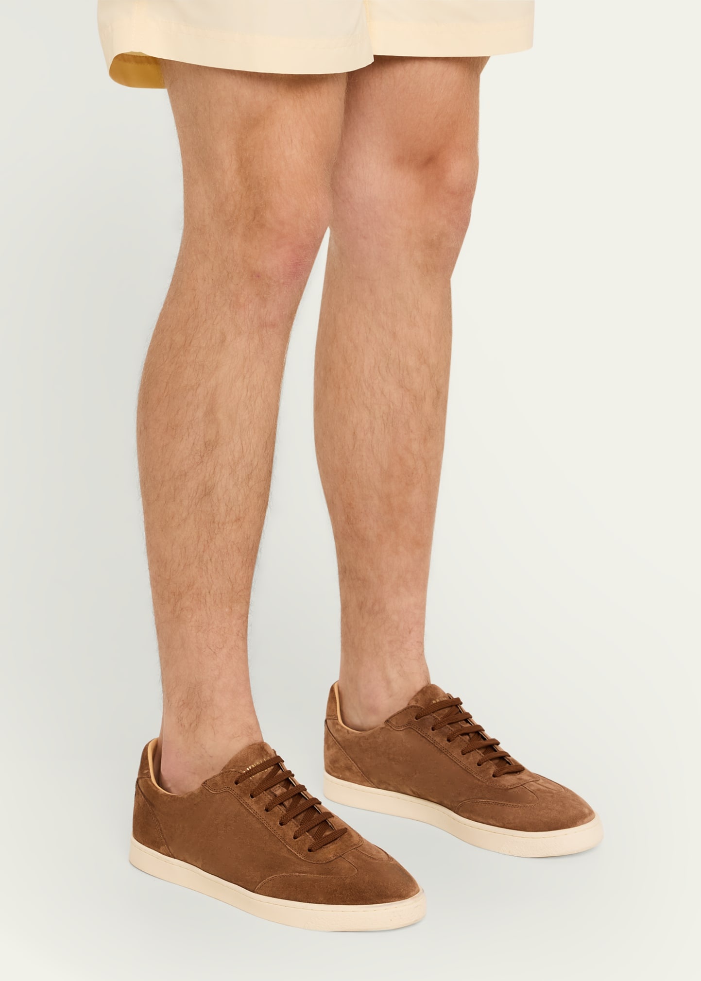 Men's Suede T-Toe Low-Top Sneakers - 2