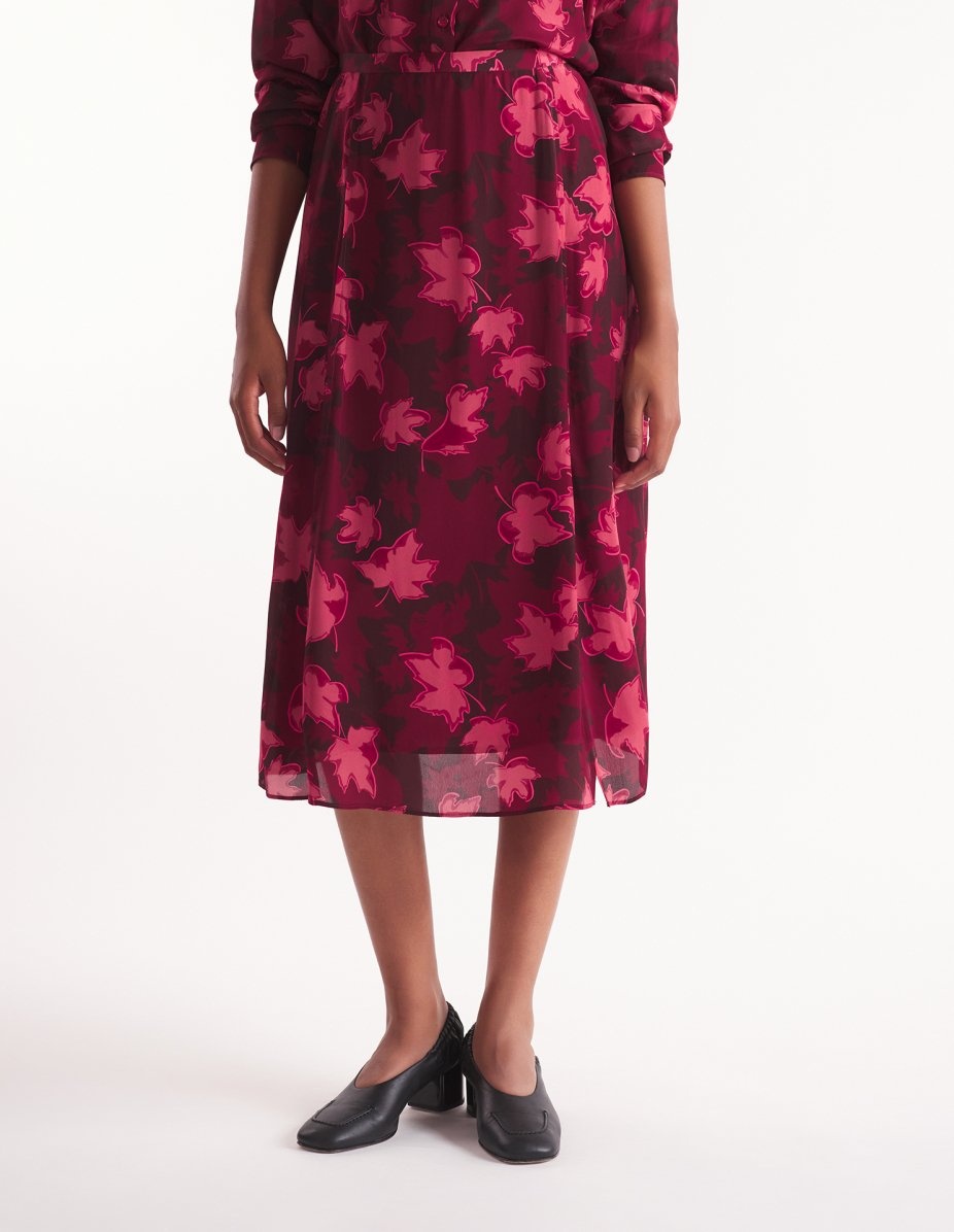LIP DETAIL FLUID SKIRT - 3