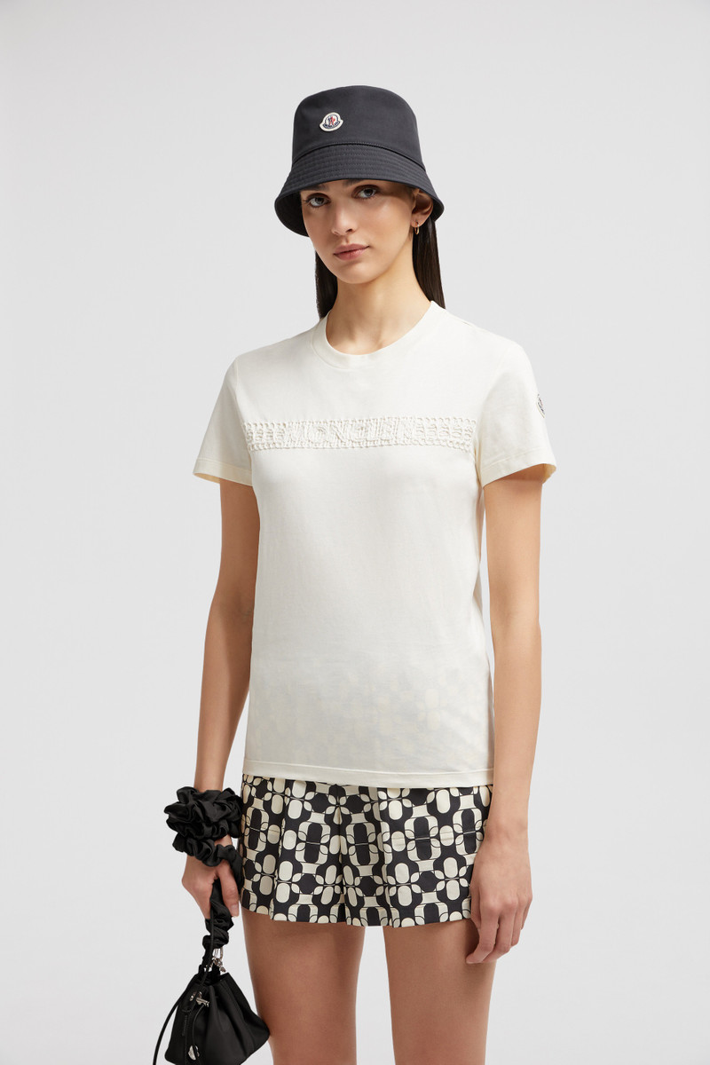 Moncler Embroidered Logo Cotton T-Shirt outlook