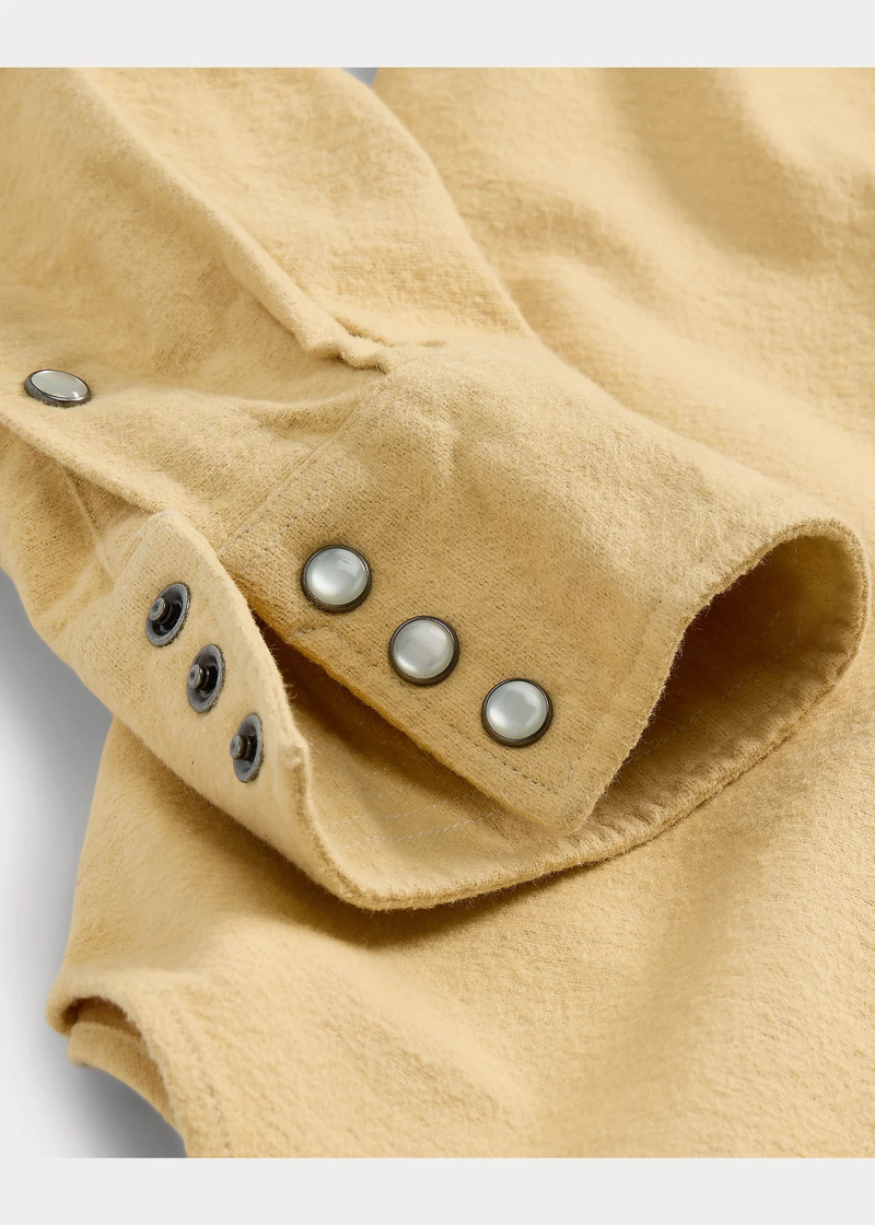 Slim Fit Chamois Western Shirt 5