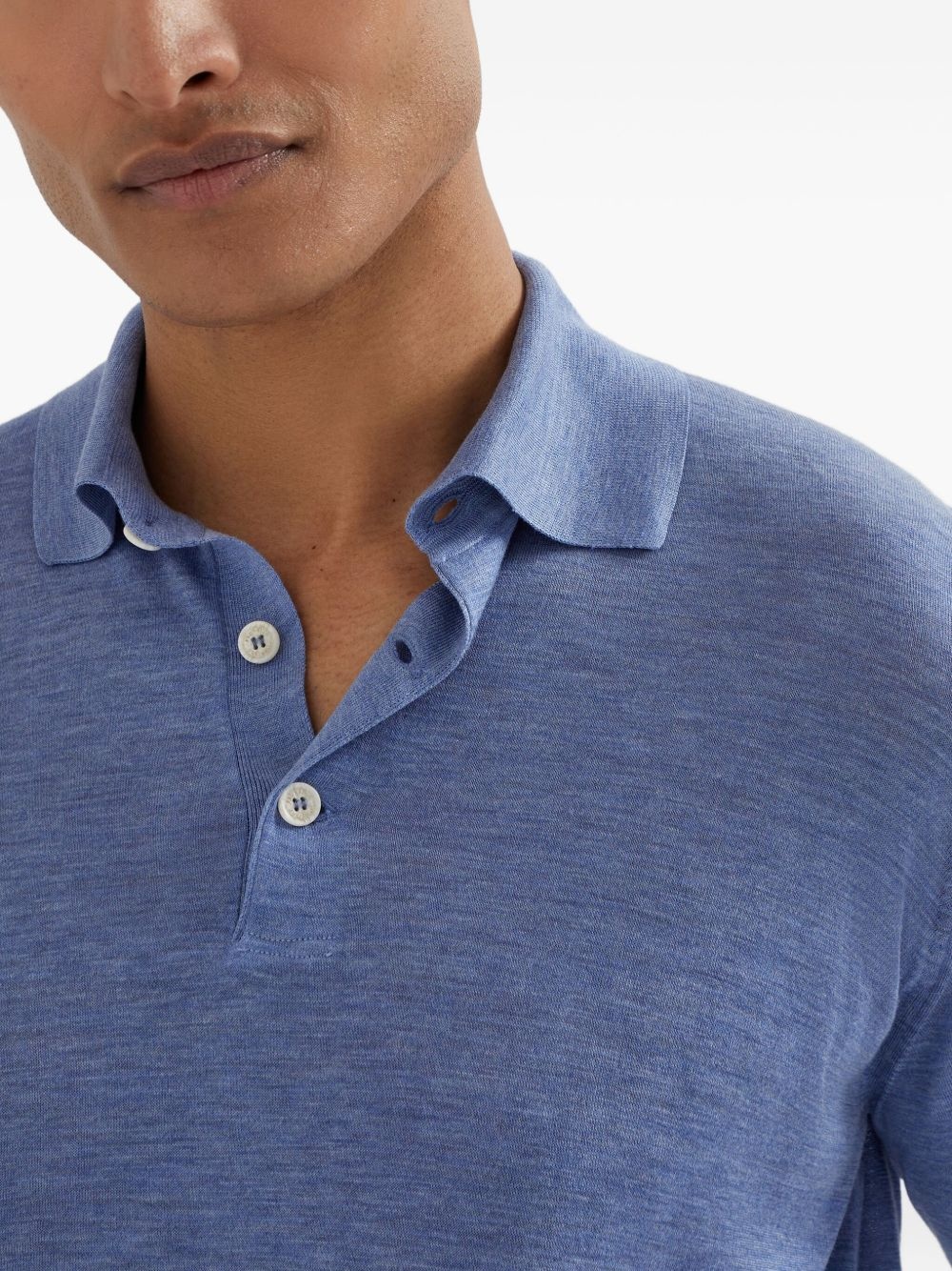 lightweight knitted polo shirt - 6