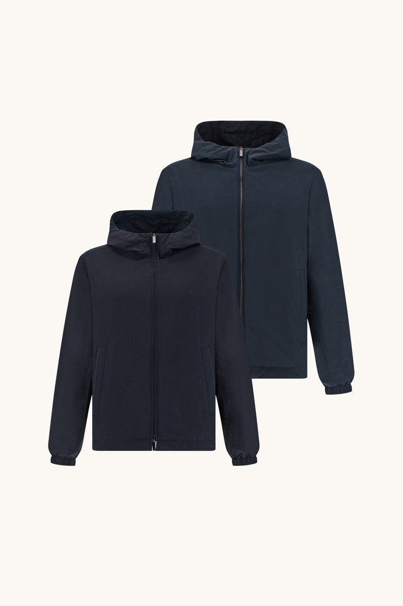 REVERSIBLE WINDBREAKER IN WOOL AND SILK 1