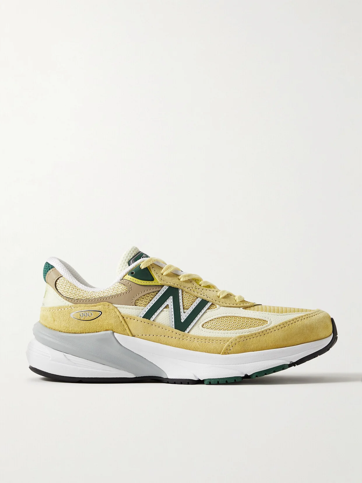 990v6 Leather-trimmed Mesh And Suede Sneakers - 1